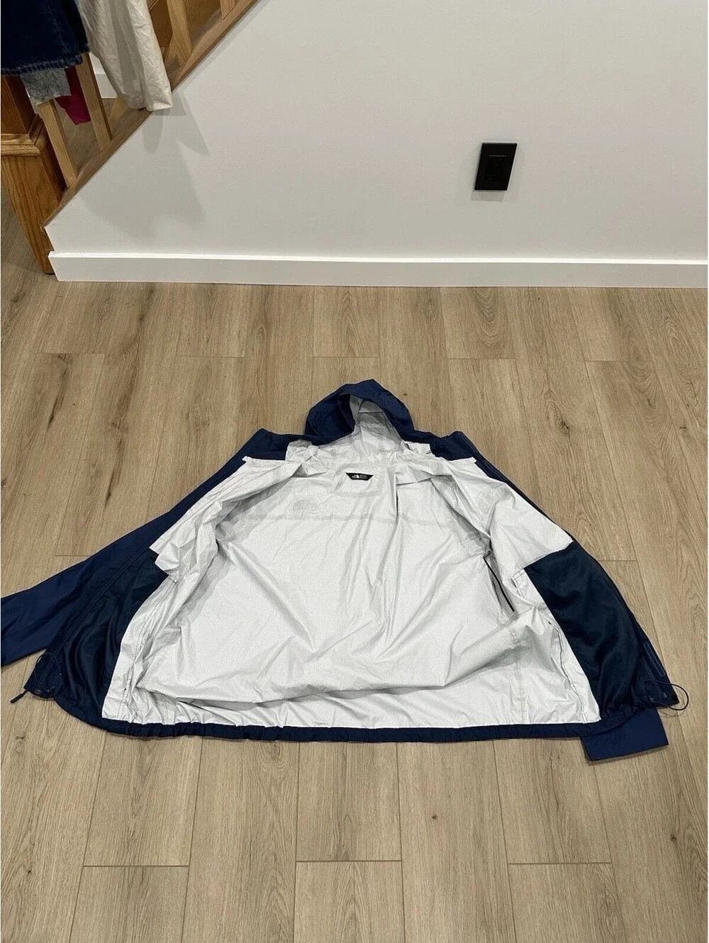 NWT The North Face DryVent Rain Jacket Mens XXXL 3XL Blue Hood Windbreaker